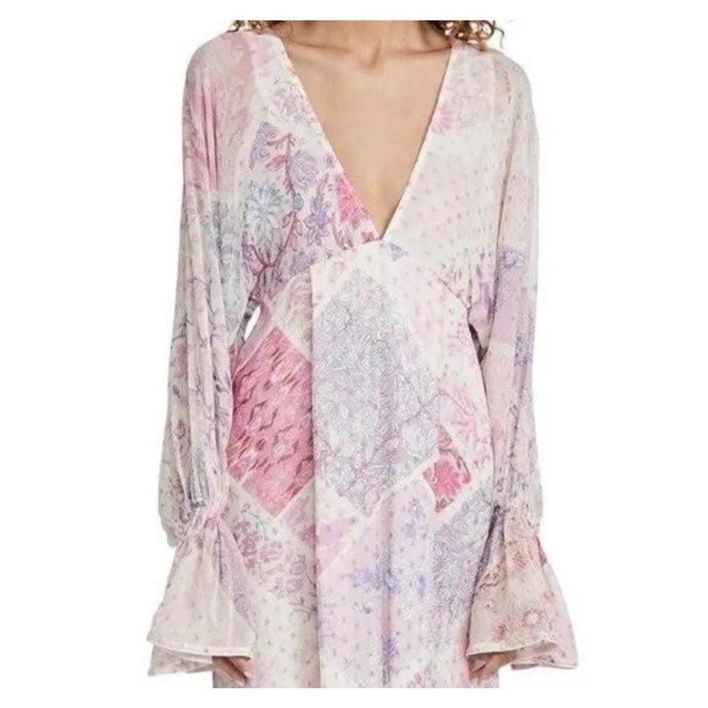 Hemant & Nandita Asher Kaftan Maxi Dress in Lilac - Picture 3 of 7